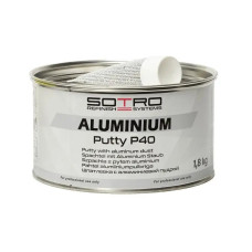 Шпатлевка с алюминиевой пудрой Sotro Aluminium putty P40