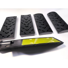 Шлифовальный блок 70x198 мм комплект 4 в 1 с набором подошв на магните