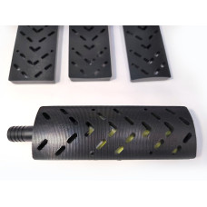 Шлифовальный блок 70x198 мм комплект 4 в 1 с набором подошв на магните