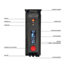 Фонарь для краскопультов Walcom 360 TRUE LIGHT EVO METER с цифровым дальномером