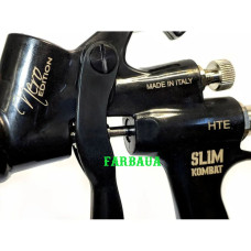 Краскопульт Walcom Slim Kombat HTE Nero Edition (HALO) с алюминиевым бачком Краскопульт Walcom Slim Kombat HTE Nero Edition (HALO) с алюминиевым бачком