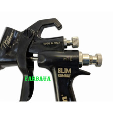 Краскопульт Walcom Slim Kombat HTE Nero Edition (HALO) с алюминиевым бачком Краскопульт Walcom Slim Kombat HTE Nero Edition (HALO) с алюминиевым бачком