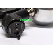 Краскопульт Walcom Slim Kombat HTE Nero Edition (HALO) с алюминиевым бачком Краскопульт Walcom Slim Kombat HTE Nero Edition (HALO) с алюминиевым бачком