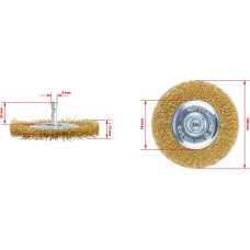 Дисковая проволочная щетка на дрель NTools Wire Brush