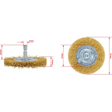 Дисковая проволочная щетка на дрель NTools Wire Brush