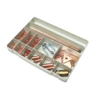 Коробка с аксессуарами GYS для правки стали, набор 14 позиций (050075)