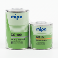 Лак акриловий MIPA CS100 HS прозорий комплект 1 л + 0,5 л