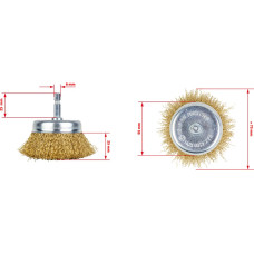 Дисковая проволочная щетка на дрель NTools Wire Brush