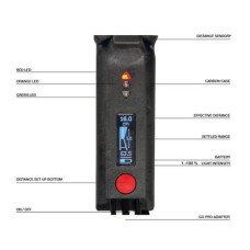 Фонарь для краскопультов Walcom 360 TRUE LIGHT EVO METER с цифровым дальномером