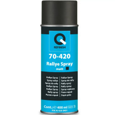 Краска универсальная Q-REFINISH 70-420, аэрозоль 400 мл, черная матовая