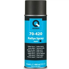 Краска универсальная Q-REFINISH 70-420, аэрозоль 400 мл, черная матовая