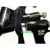 Краскопульт Walcom Slim Kombat HALO (HTE) Nero Edition с алюминиевым бачком