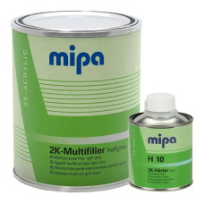 Грунт мокрый по мокрому Mipa 2K-Multifiller Set, 1л + отвердитель 0.25л