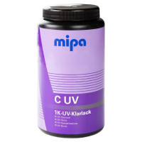 Прозорий лак з ультрафіолетовим затвердінням Mipa 1K UV Klarlack 1 л