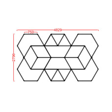 Модульный LED светиль­ник CDL Polygon Hexagonal Light