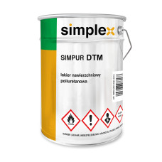 Краска полиуретановая для металла (DTM) Simplex, RAL 1012 ZITRONENGELB, Lemon yellow