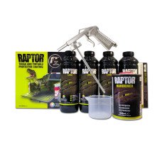 Захисне покриття (фарба) підвищеної міцності U-POL Raptor білий 4 літри + пістолет
