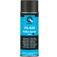 Краска универсальная Q-REFINISH 70-420, аэрозоль 400 мл, черная матовая