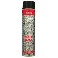 Краска акриловая универсальная Motip Special Edition, аэрозоль 600 мл, черная матовая