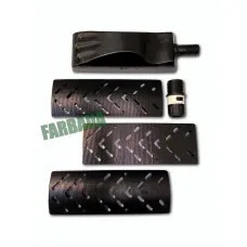 Шлифовальный блок 70x198 мм комплект 4 в 1 с набором подошв на магните Шлифовальный блок 70x198 мм комплект 4 в 1 с набором подошв на магните