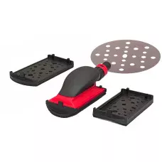 Шліфувальний блок для 150 мм дисків з набором підошв 3 в 1 та пиловідведенням