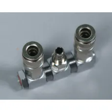 Тройник пневматический на 2 поста для пылесосов One Tech NT09VS-PT