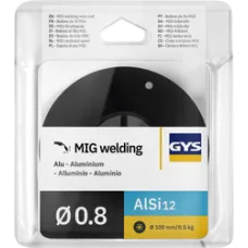 Бабина дроту для зварювання GYS 086678 алюміній-кремній AlSi 12 0,8 мм, 100 мм, 0,5 кг Бабина дроту для зварювання GYS 086678 алюміній-кремній AlSi 12 0,8 мм, 100 мм, 0,5 кг
